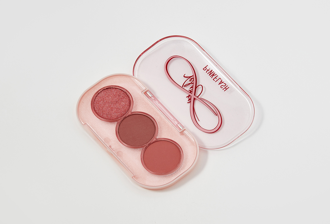 PINK FLASH Long-lasting Eyeshadow Palette 3 Pan Eyeshadow Velvety