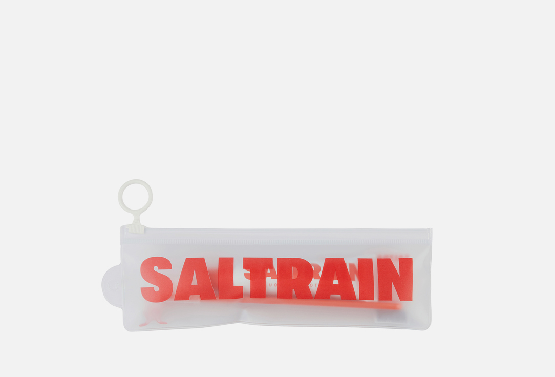 SALTRAIN Toothpaste & Toothbrush Travel Kit Red 2 pcs SALTRAIN Toothpaste & Toothbrush Travel Kit Red