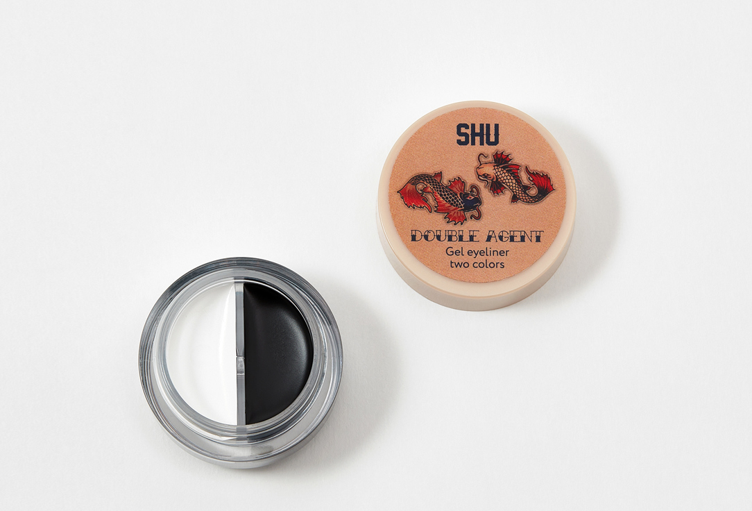 SHU Dual-Tone Gel Eyeliner DOUBLE AGENT 11, White and Black 5 g SHU Dual-Tone Gel Eyeliner DOUBLE AGENT