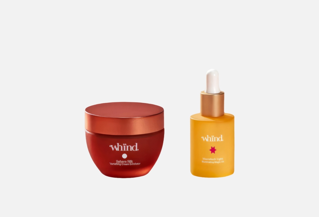 Whind Smoothing Cream-Exfoliator & Illuminatinf Oil Set Rise & Glow 2 pcs Whind Smoothing Cream-Exfoliator & Illuminatinf Oil Set Rise & Glow