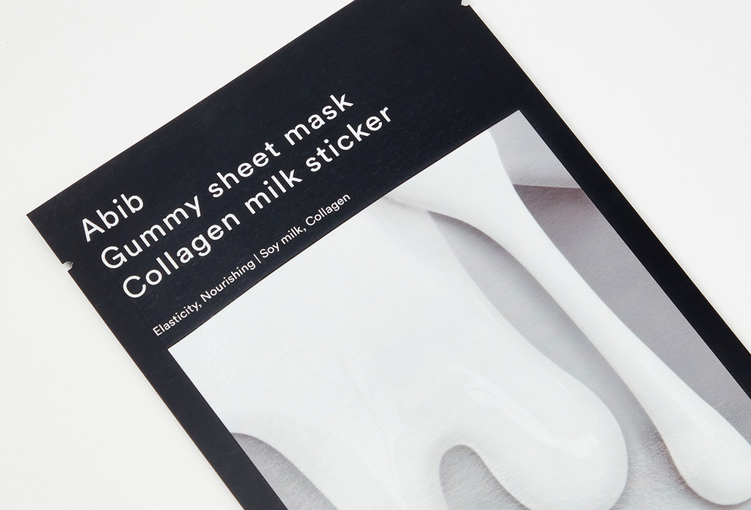 ABIB Face sheet mask Collagen milk sticker