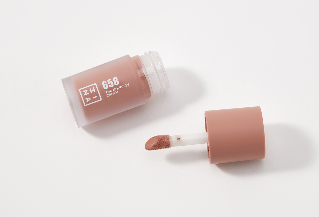 3INA Liquid Matte Cream The No-Rules Cream 658, Light neutral brown 8 ml 3INA Liquid Matte Cream The No-Rules Cream