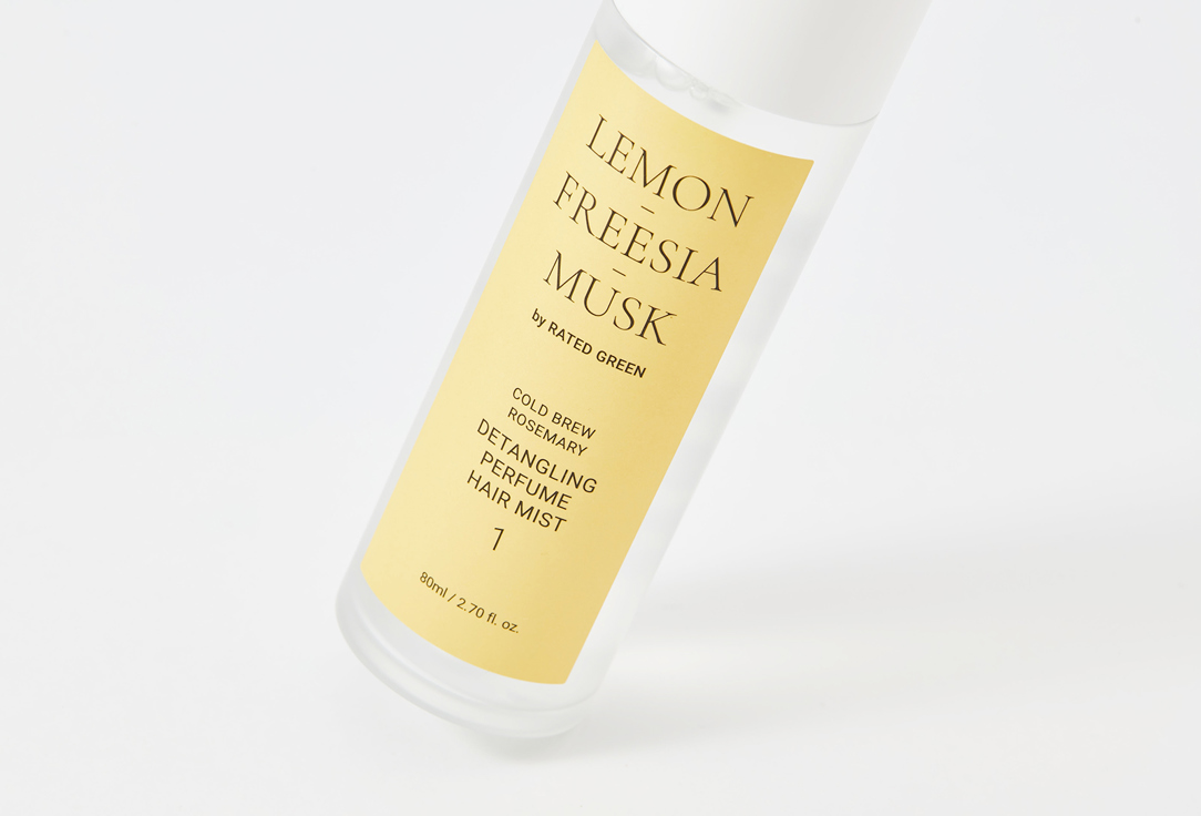 RATED GREEN Detangling Perfume Hair Mist Lemon-Freesia-Musk 80 ml RATED GREEN Detangling Perfume Hair Mist Lemon-Freesia-Musk