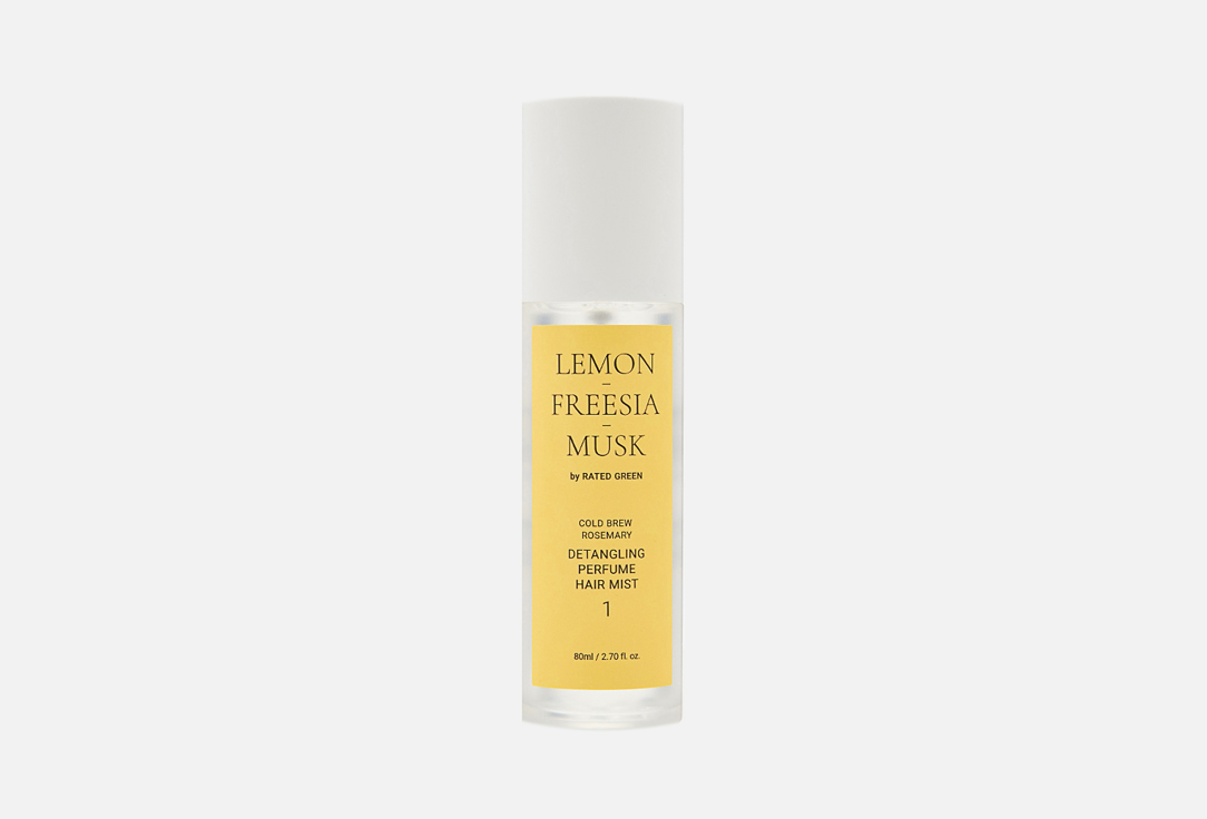 RATED GREEN Detangling Perfume Hair Mist Lemon-Freesia-Musk 80 ml RATED GREEN Detangling Perfume Hair Mist Lemon-Freesia-Musk