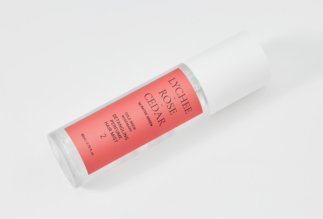 RATED GREEN Detangling Perfume Hair Mist Lychee-Rose-Cedar 80 ml RATED GREEN Detangling Perfume Hair Mist Lychee-Rose-Cedar