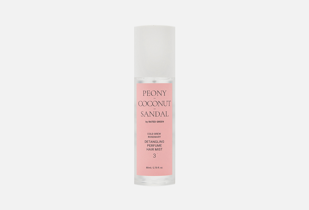RATED GREEN Detangling Perfume Hair Mist Peony-Coconut-Sandal 80 ml RATED GREEN Detangling Perfume Hair Mist Peony-Coconut-Sandal