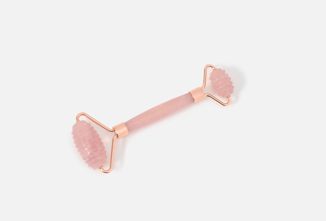 Salt By Hendrix Face Roller Textured  Rose Quartz