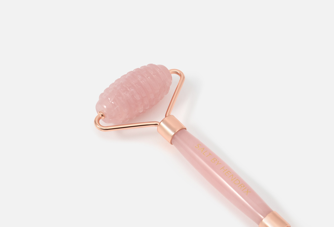 Salt By Hendrix Face Roller Textured  Rose Quartz