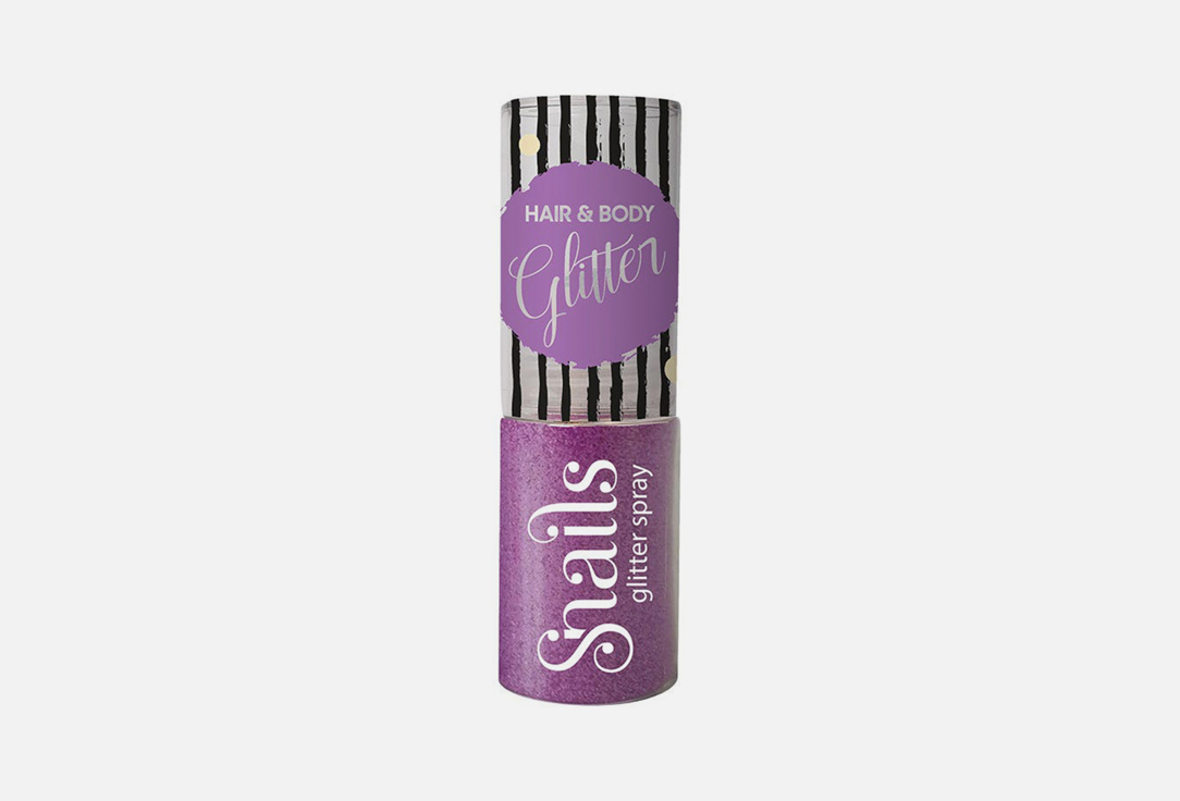 Snails Sparkling Glitter Spray Body & Hair Glitter Purple 10 g Snails Sparkling Glitter Spray Body & Hair Glitter