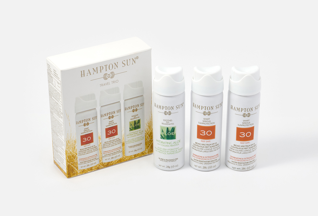 Hampton Sun Sunscreen Mist Kit Travel Trio
