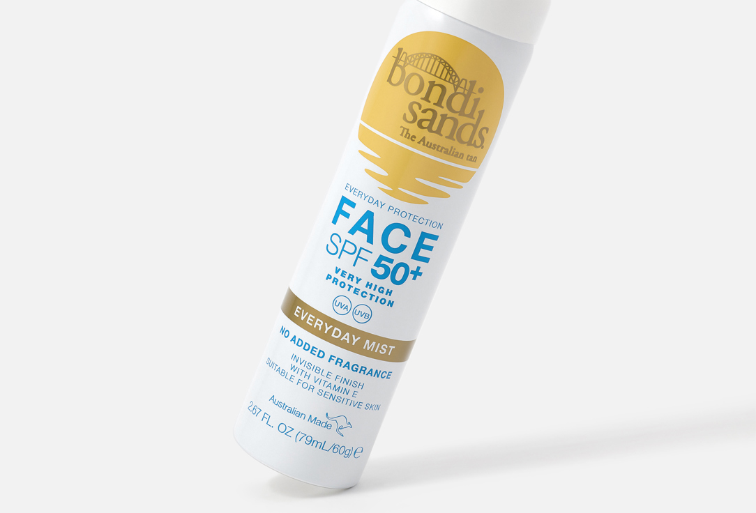 Bondi Sands Солнцезащитный мист для лица SPF50+ Fragrance Free Face Mist