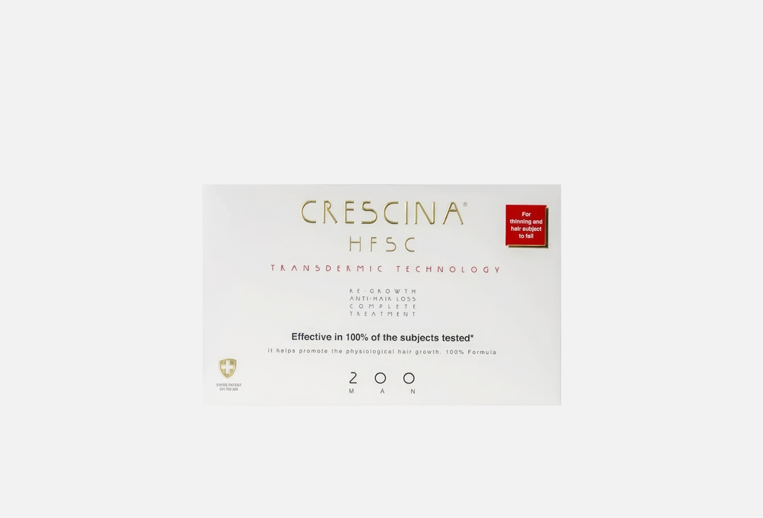 Crescina Hair Ampoules Set Treatment HFSC Complete Treatment Man 200