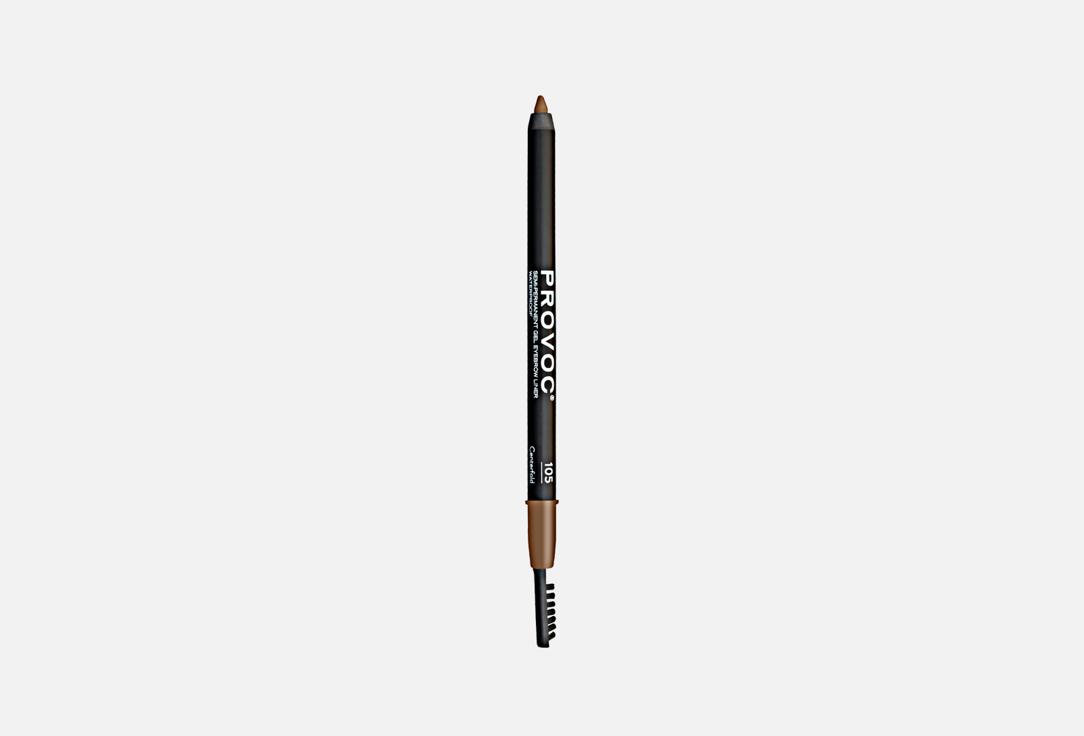 Provoc Waterproof Eyebrow Pencil Gel Eyebrow Pencil 105, Centerfold 8 g Provoc Waterproof Eyebrow Pencil Gel Eyebrow Pencil