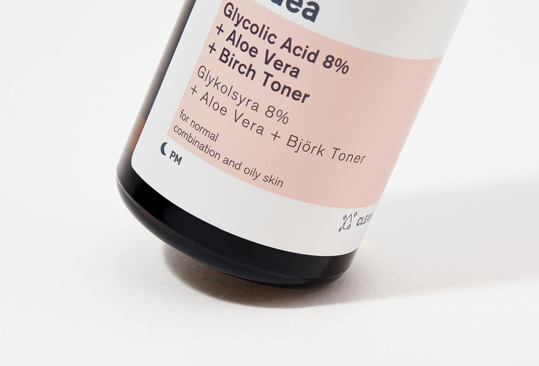 bionnex Face toner GLYCOLIC ACID 8% + ALOE VERA + BIRCH