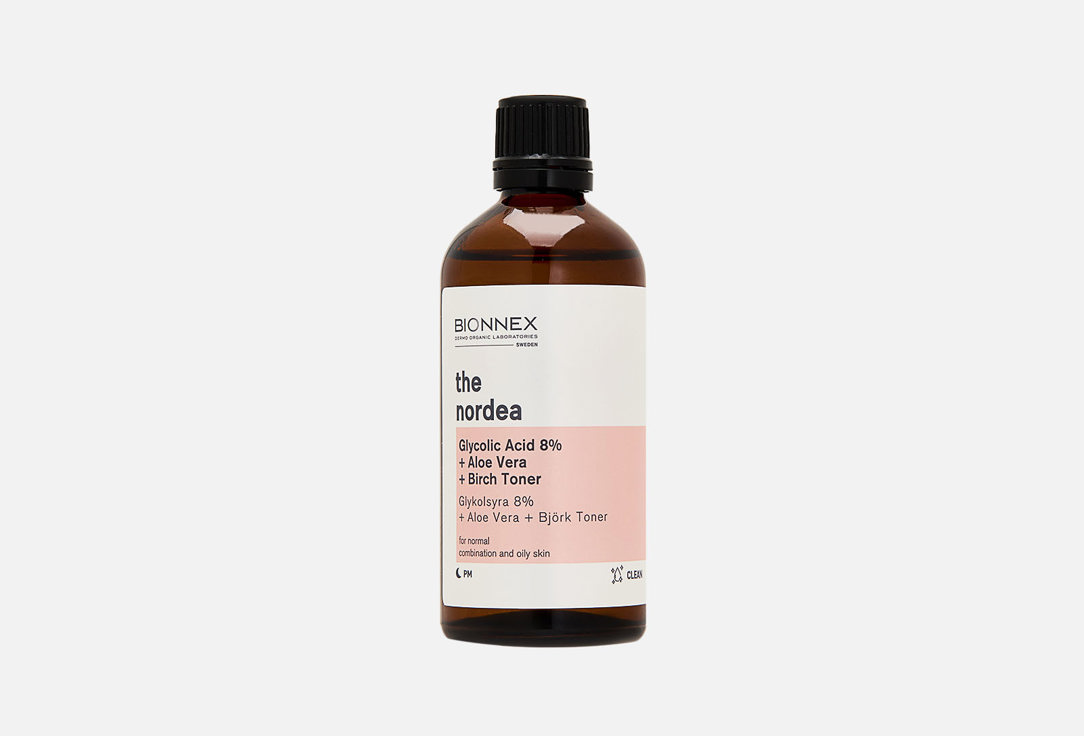 bionnex Face toner GLYCOLIC ACID 8% + ALOE VERA + BIRCH
