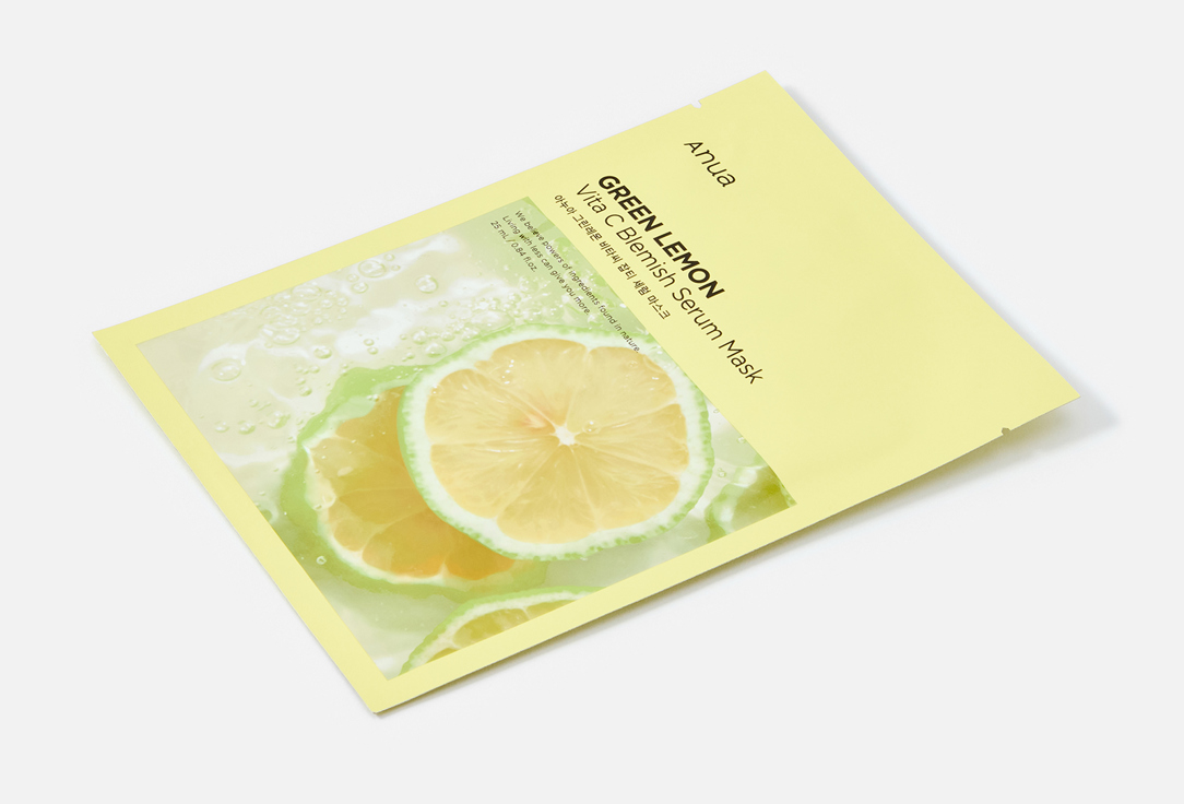 ANUA Brightening Face Mask Green Lemon Vita C Blemish Serum Mask