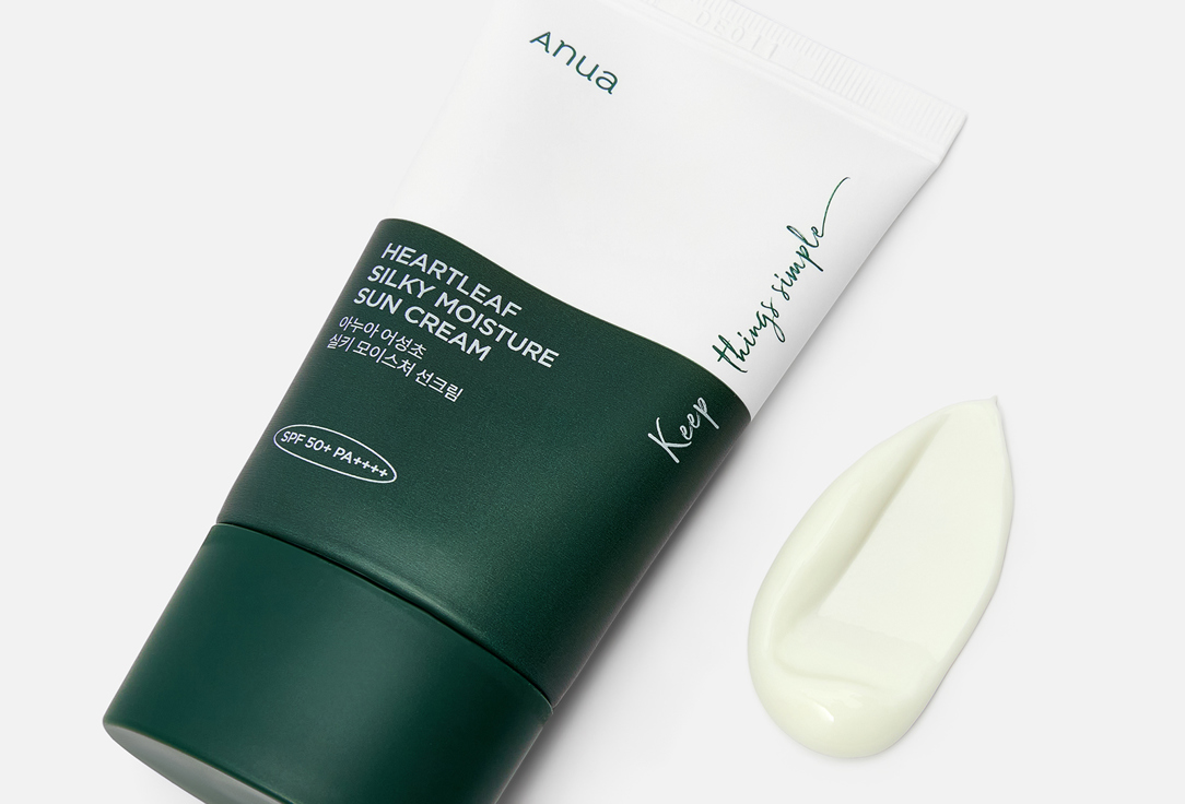 ANUA Soothing Sunscreen Cream SPF 50+ PA++++ Heartleaf Silky Moisture Sun Cream