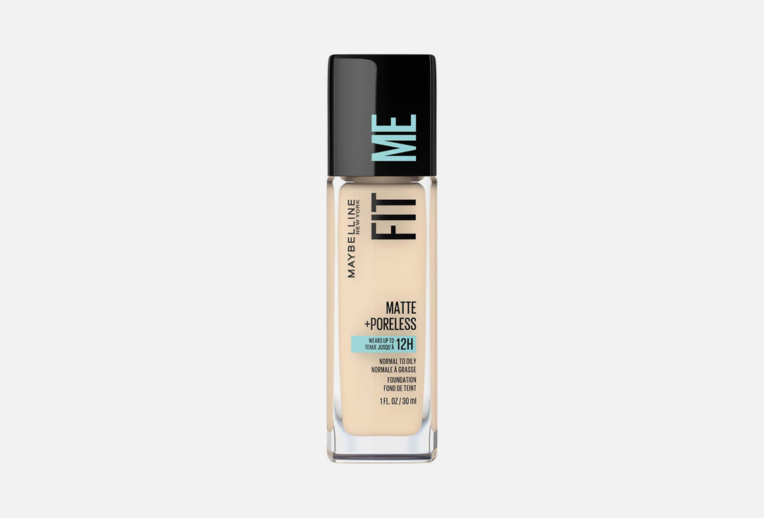 Maybelline New York Matte Foundation SPF 22 Fit Me Matte & Poreless 110, Porcelaine 30 ml Maybelline New York Matte Foundation SPF 22 Fit Me Matte & Poreless