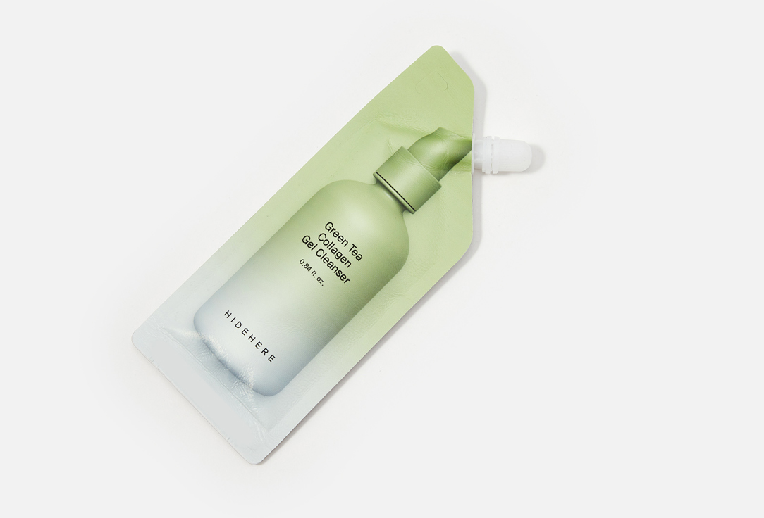 Hidehere Face Gel Cleanser Green Tea Collagen 25 ml Hidehere Face Gel Cleanser Green Tea Collagen