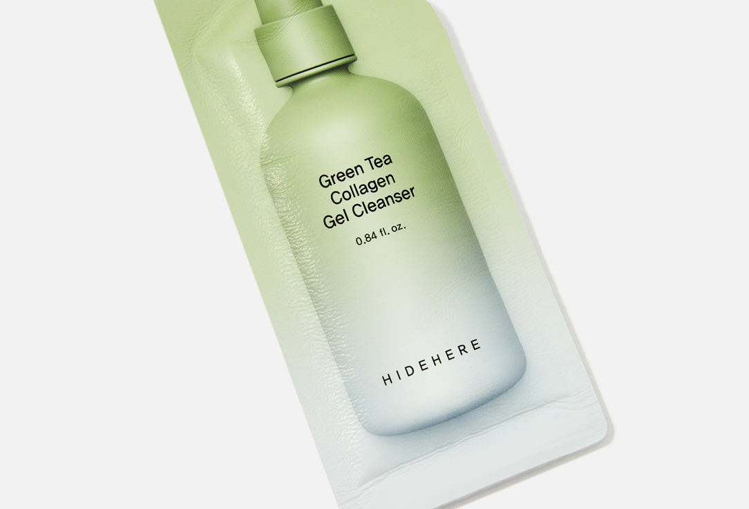 Hidehere Face Gel Cleanser Green Tea Collagen 25 ml Hidehere Face Gel Cleanser Green Tea Collagen