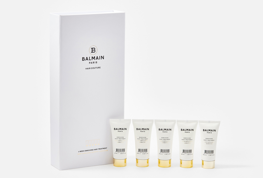 Balmain Paris Nourishing Hair Treatment set 5 Week Enriching Hair Treatment