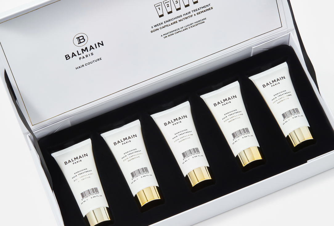 Balmain Paris Nourishing Hair Treatment set 5 Week Enriching Hair Treatment