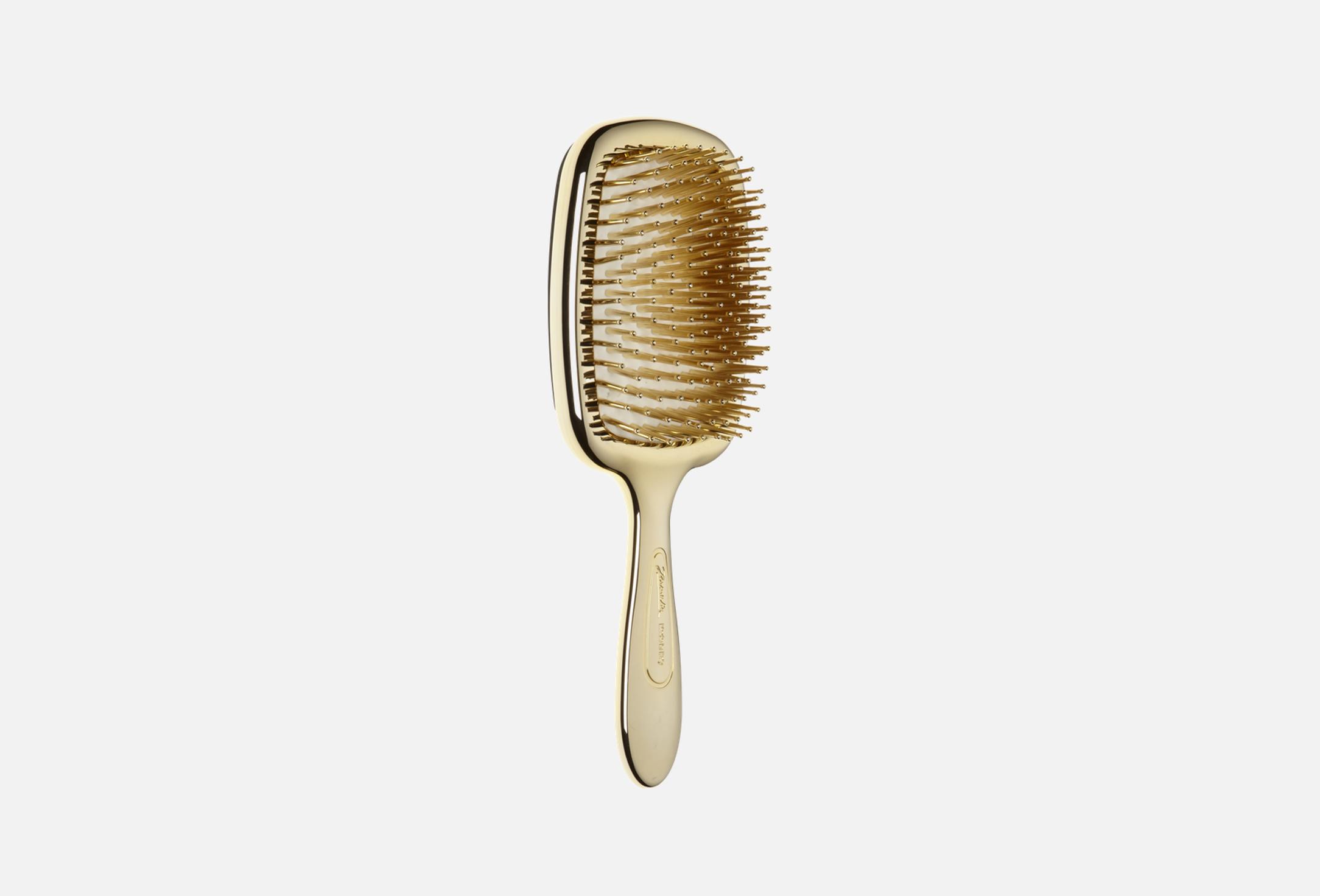 Hairbrush with Mirror Golden