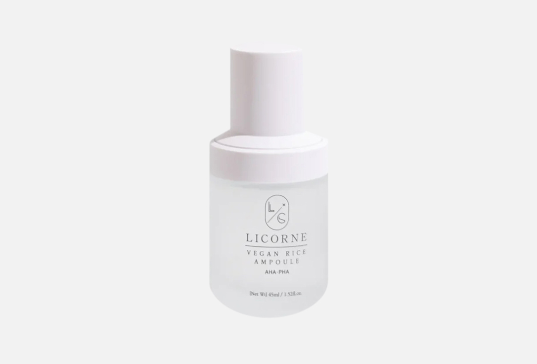 Licorne brightening Face ampoule Vegan Rice 45 ml Licorne brightening Face ampoule Vegan Rice