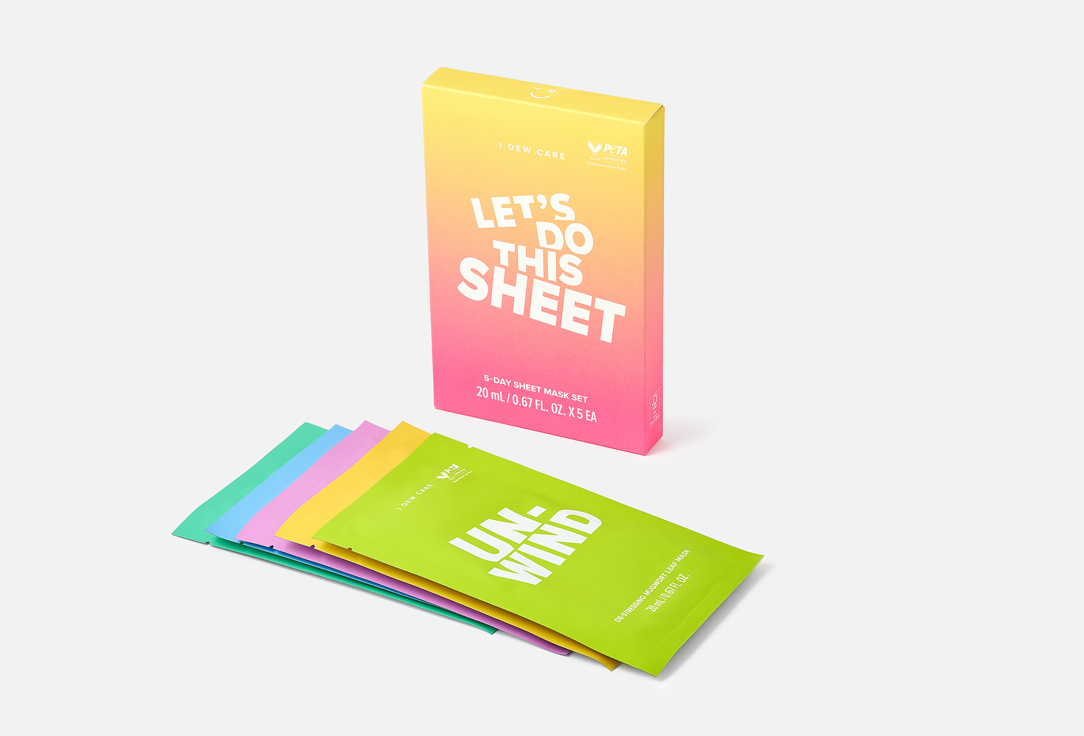I DEW CARE Face Sheet Masks Set Let's do this