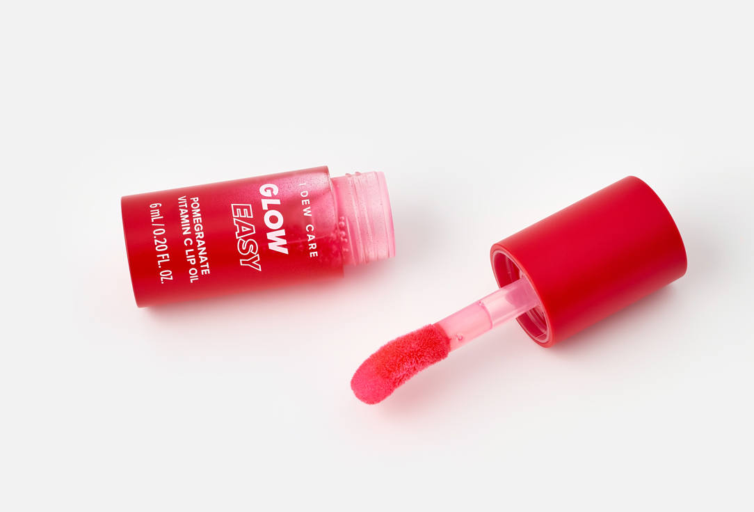 I DEW CARE Tinted Vitamin Lip Oil Glow Easy Pomegranate