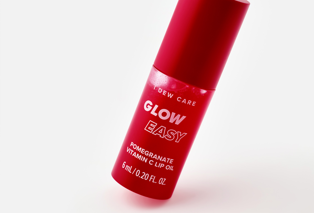I DEW CARE Tinted Vitamin Lip Oil Glow Easy Pomegranate