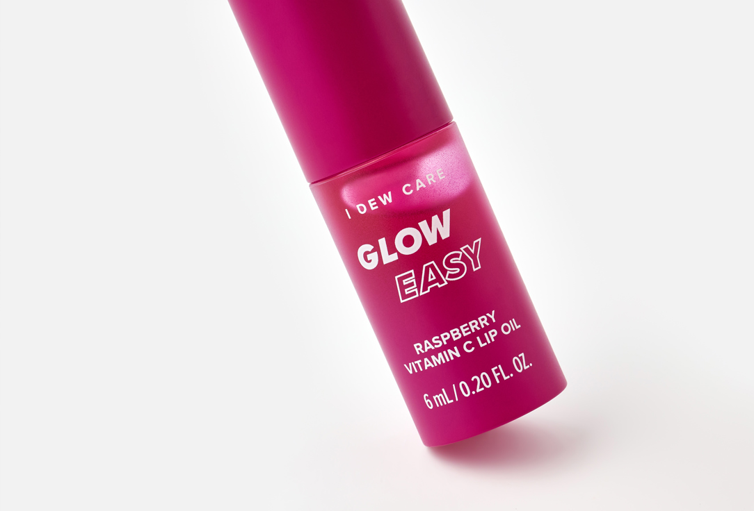 I DEW CARE Tinted Vitamin Lip Oil Glow Easy Raspberry Cool pink 6 ml I DEW CARE Tinted Vitamin Lip Oil Glow Easy Raspberry