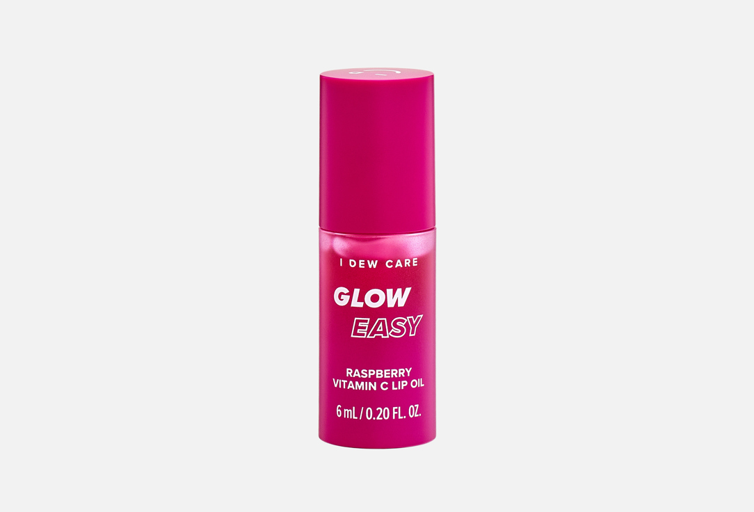 I DEW CARE Tinted Vitamin Lip Oil Glow Easy Raspberry Cool pink 6 ml I DEW CARE Tinted Vitamin Lip Oil Glow Easy Raspberry
