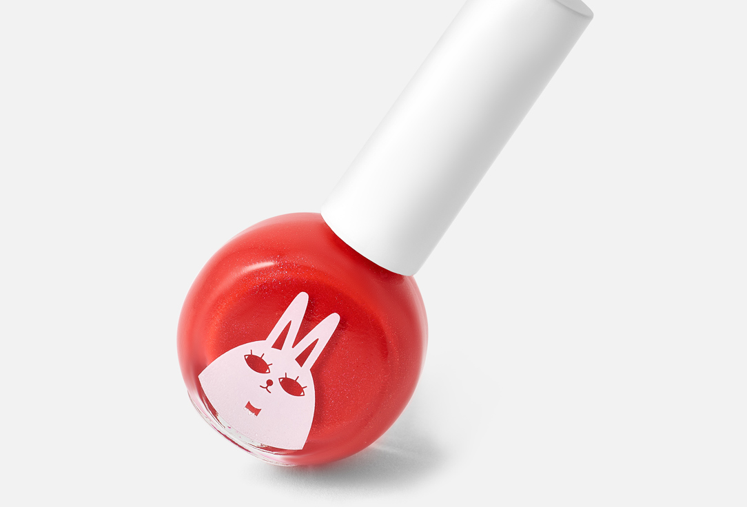 Recipebox Kids nail polish Sticker nail Glossy Pearl Red 10 ml Recipebox Kids nail polish Sticker nail