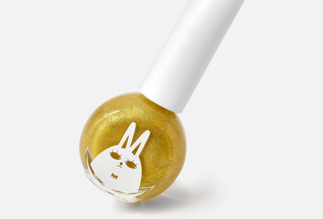 Recipebox Kids nail polish Sticker nail Glossy Pearl Gold 10 ml Recipebox Kids nail polish Sticker nail