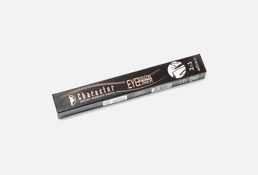 Character Карандаш для бровей и подводка 2 в 1 Eyebrow Eyeliner 1 4 мл Character Карандаш для бровей и подводка 2 в 1 Eyebrow Eyeliner