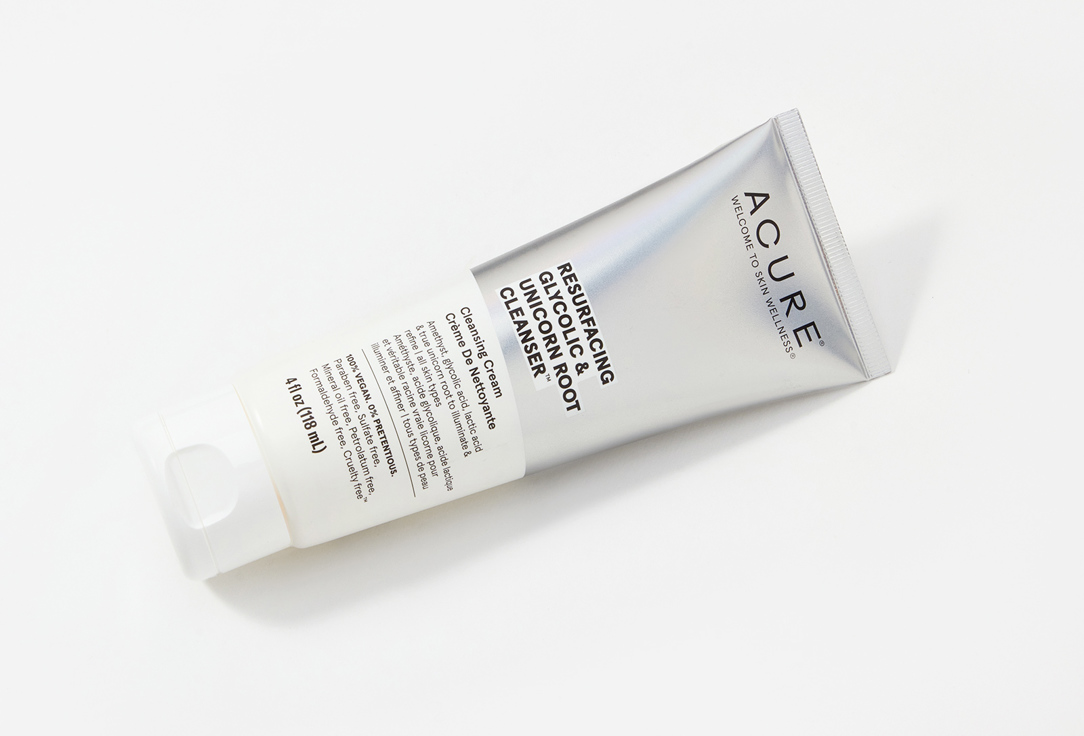 Acure Exfoliating Facial Cleanser Resurfacing Glycolic & Unicorn Root