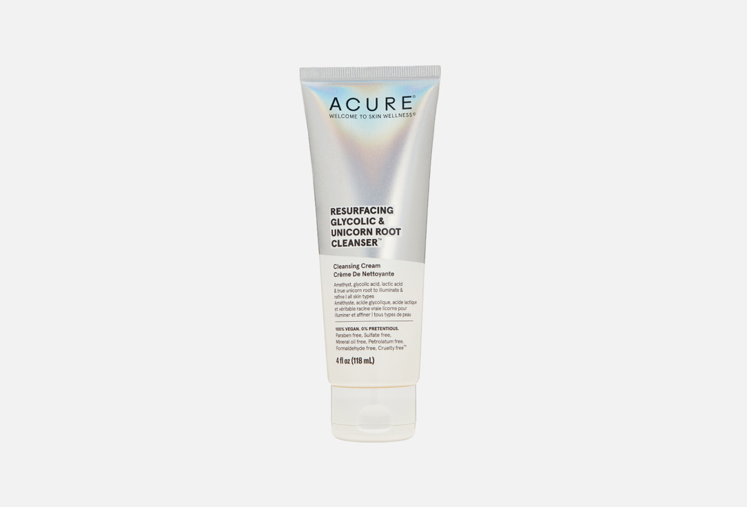 Acure Exfoliating Facial Cleanser Resurfacing Glycolic & Unicorn Root