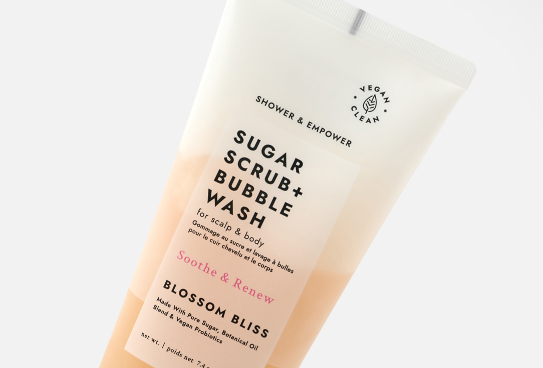 Voesh 2-in-1 Body Scrub & Body Wash Scalp & Body Scrub Blossom Bliss 210 g Voesh 2-in-1 Body Scrub & Body Wash Scalp & Body Scrub Blossom Bliss