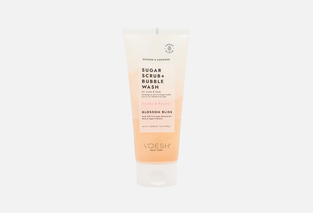 Voesh 2-in-1 Body Scrub & Body Wash Scalp & Body Scrub Blossom Bliss 210 g Voesh 2-in-1 Body Scrub & Body Wash Scalp & Body Scrub Blossom Bliss