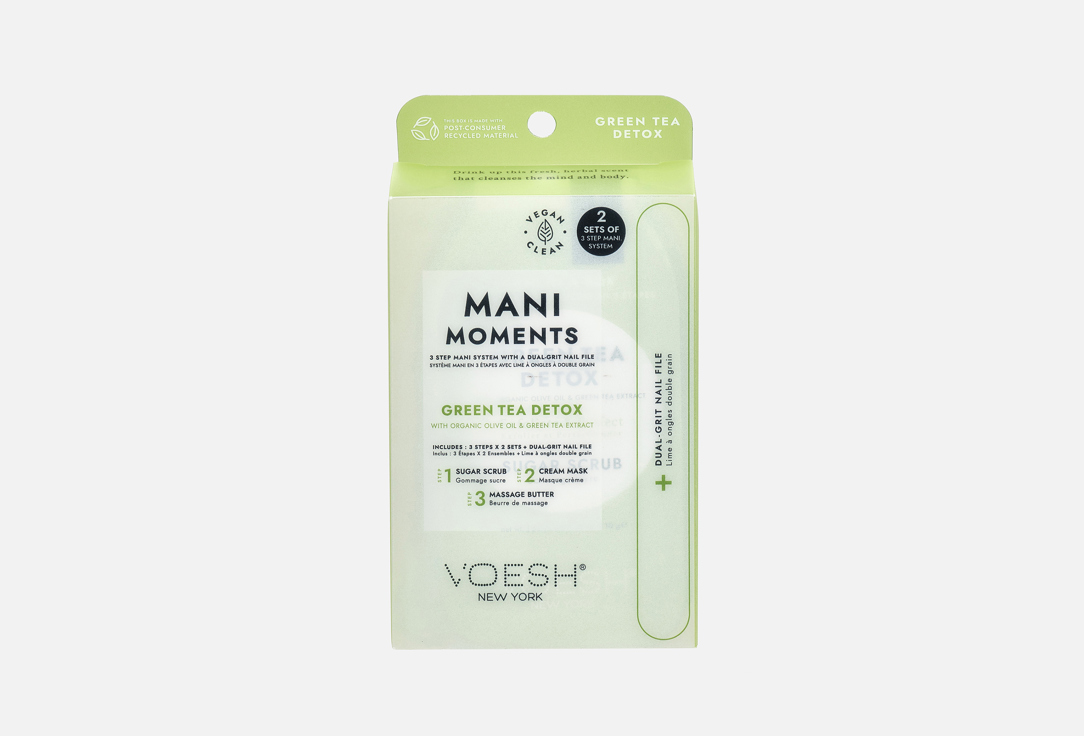 Voesh Hand Care Set Mani Moments Green Tea 3 pcs Voesh Hand Care Set Mani Moments Green Tea
