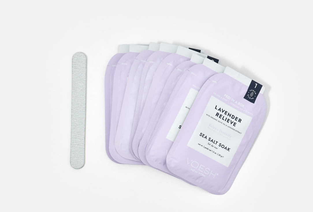 Voesh Foot Care Set Pedi Moments Lavender 4 pcs Voesh Foot Care Set Pedi Moments Lavender