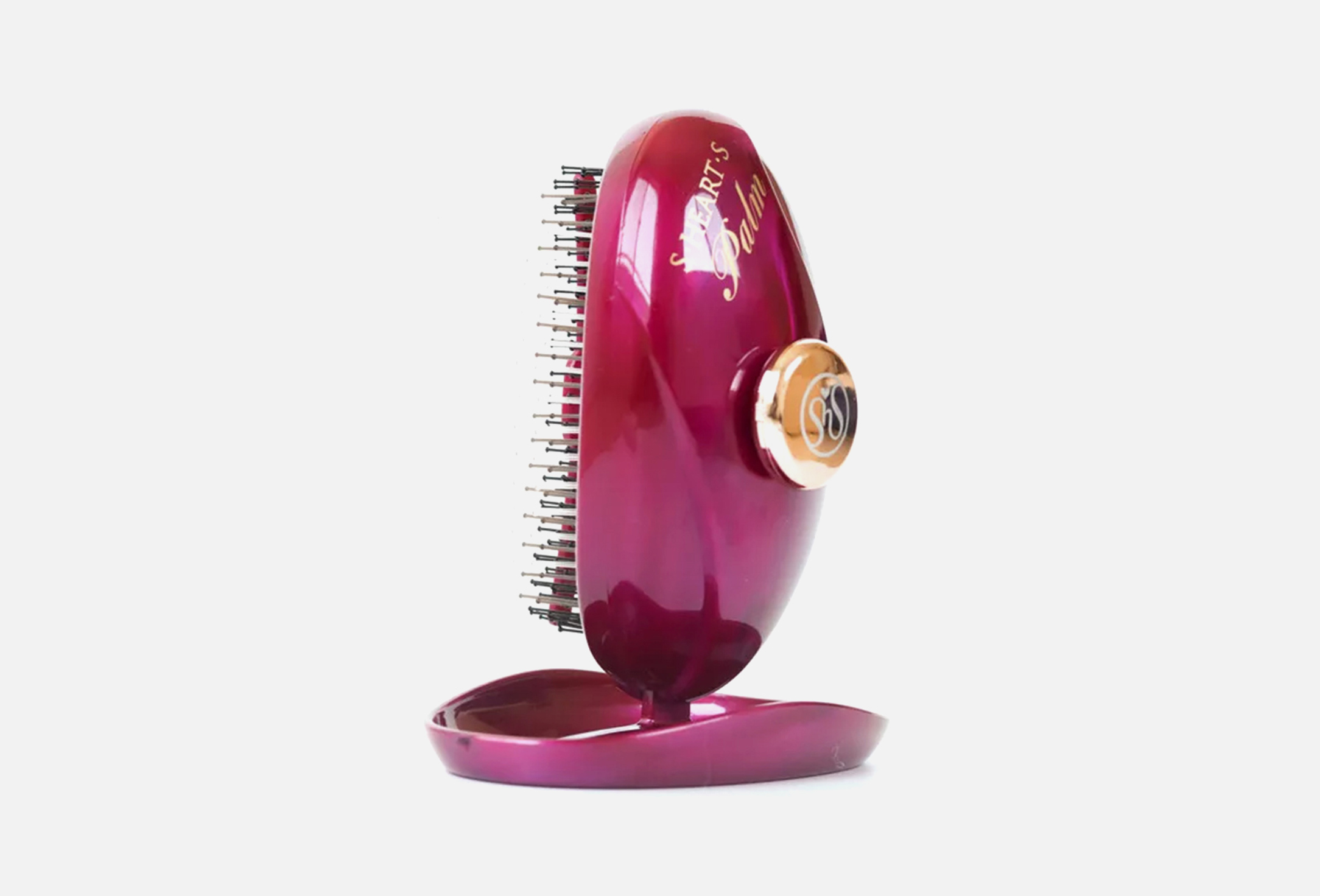 Scalp brush palm 1 Royal pink
