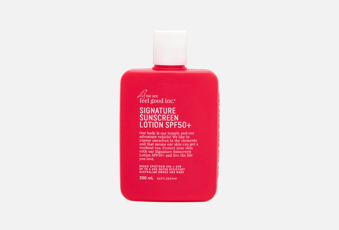 We are feel good inc. Sunscreen lotion SPF50+ Signature