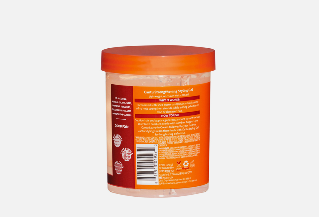 CANTU Hair Styling Gel Jamaican Black Castor Oil Gel 524 g CANTU Hair Styling Gel Jamaican Black Castor Oil Gel