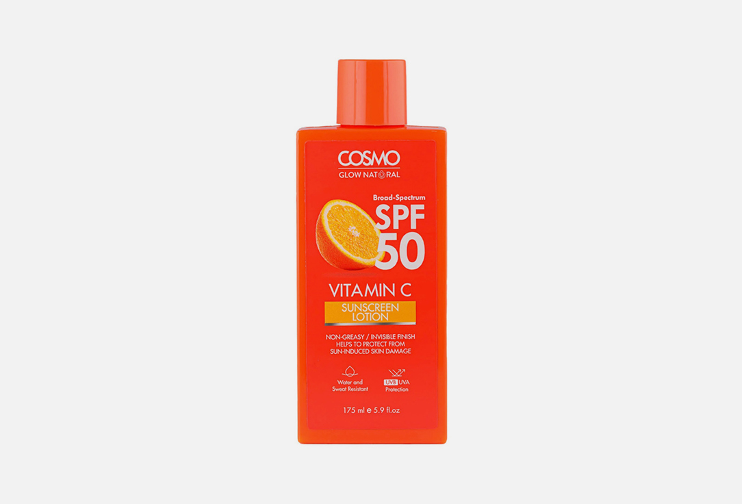 COSMO Sunscreen Lotion SPF 50 Vitamin C 175 ml COSMO Sunscreen Lotion SPF 50 Vitamin C