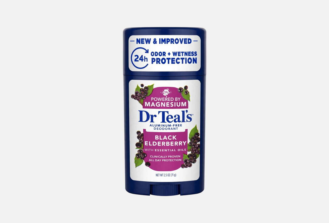 DR TEALS Aluminum Free Deodorant Stick Elderberry and Vitamin D