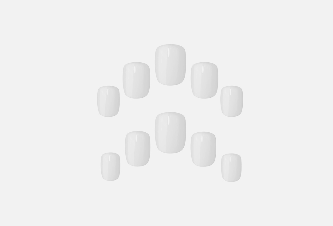 ELEGANT TOUCH Colour false nails Cloud white Quite white 24 pcs ELEGANT TOUCH Colour false nails Cloud white