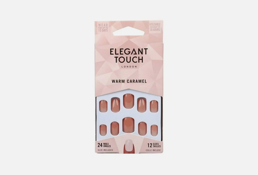 ELEGANT TOUCH False Nails Warm Caramel Warm caramel 24 pcs ELEGANT TOUCH False Nails Warm Caramel