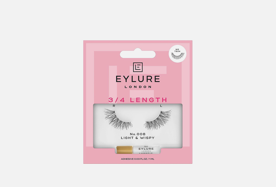 Eylure False Lashes 3/4 Length 008 08 1 pairs Eylure False Lashes 3/4 Length 008